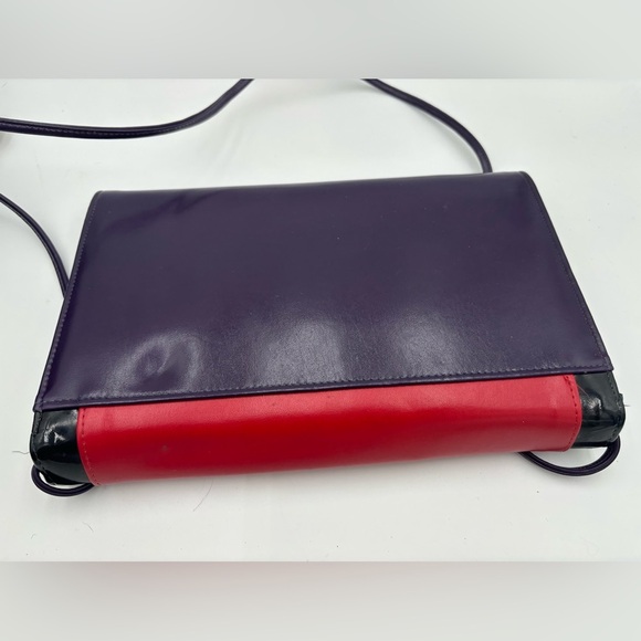 VINTAGE 80’s Retro Colour Block Crossbody Bag - Picture 3 of 6